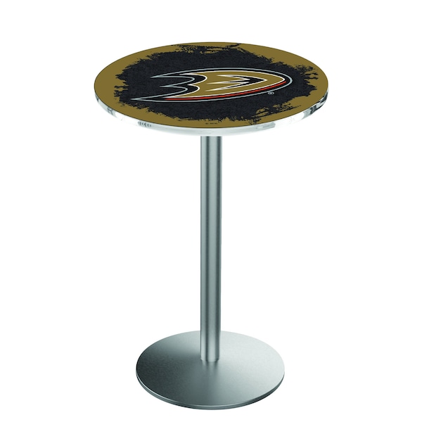 42" Stainless Steel Anaheim Ducks Pub Table